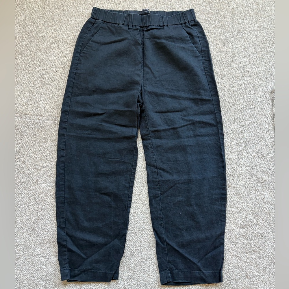 Quince Organic 100% European Linen Crop Pants